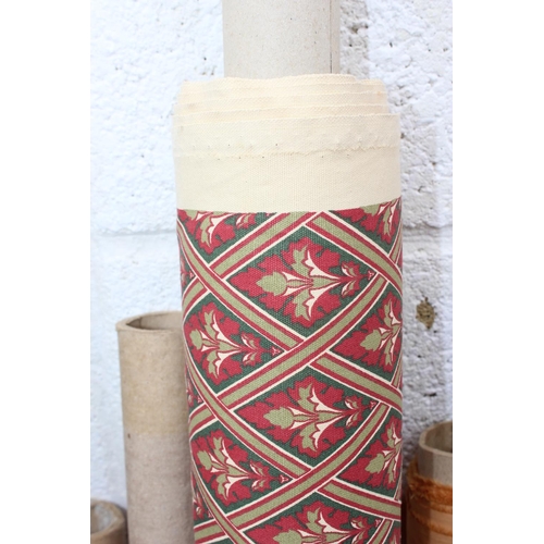 173c - 12 part rolls of assorted fabrics to inc Laura Ashley