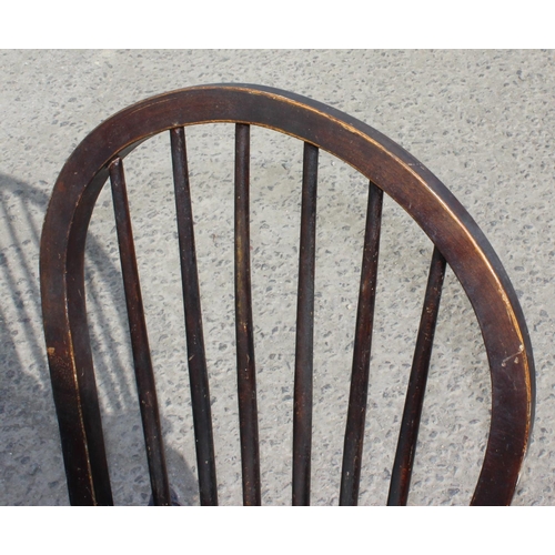 120 - A set of 5 Farmhouse hoop back chairs with Elm seats