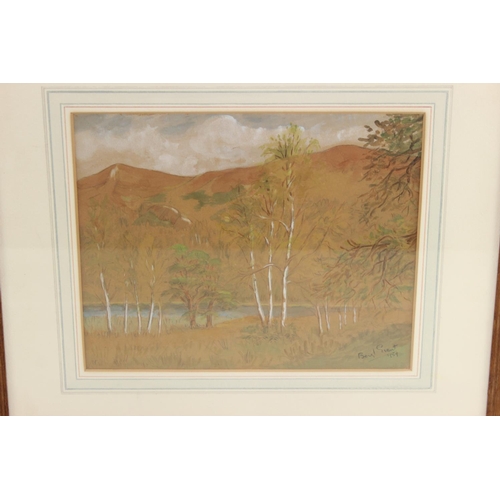 461a - Beryl Grant - pastel drawing dated 1959, with Society of Woman Artists label verso