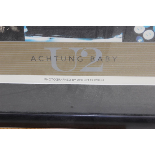 465 - Limited edition lithograph for U2's Achtung Baby album by Anton Corbijn, with certificate of authent... 