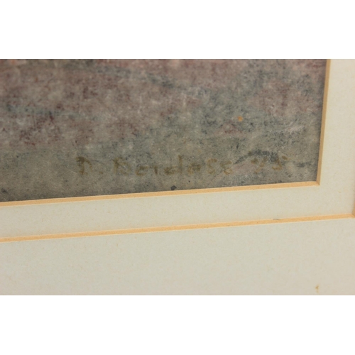 477A - Dorothy Bordass (1905-1992) mixed media titled 'Receding Storm', no visible signature, with labels t... 