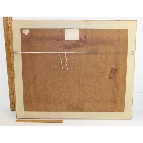 477A - Dorothy Bordass (1905-1992) mixed media titled 'Receding Storm', no visible signature, with labels t... 