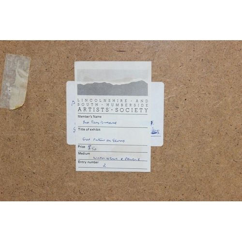 476 - Mixed lady lot to include an Edwardian watercolour, Victorian portrait photo and an Art Deco style w... 