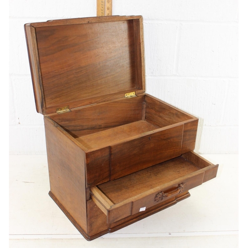 279 - An impressive Art Deco period collector's cabinet with 3 drawers