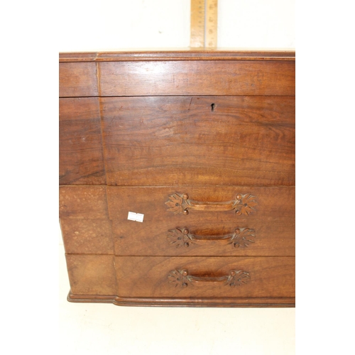 279 - An impressive Art Deco period collector's cabinet with 3 drawers