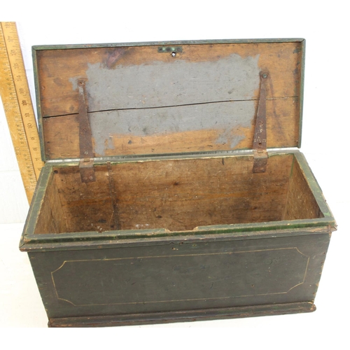 147 - An antique painted pine box