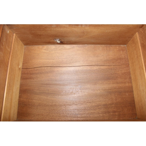 286 - Antique Mahogany jewellery box with brass inlay