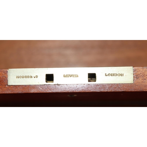 286 - Antique Mahogany jewellery box with brass inlay