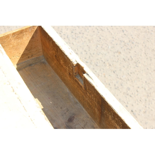 177 - A Victorian yellow painted pine chest of drawers