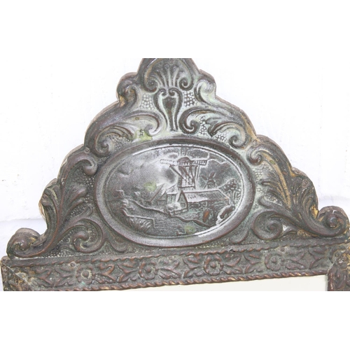 454 - An antique metal framed Dutch 