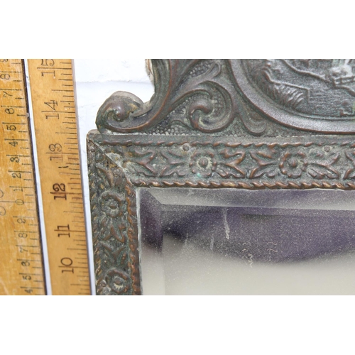 454 - An antique metal framed Dutch 