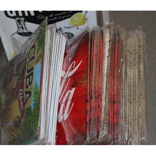 455 - Large qty of assorted metal signs