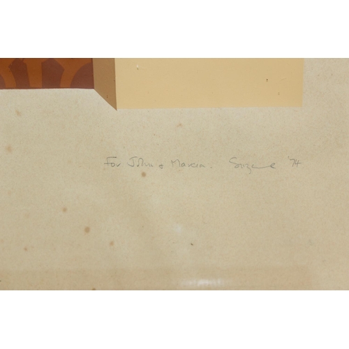 483 - Limited edition print with hand finished detail of a French Embassy, numbered 5/10 and indistinctly ... 