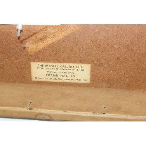 485 - 3 original artworks to include an antique pencil of St Alban Abbey with Rowley Gallery label, a flor... 