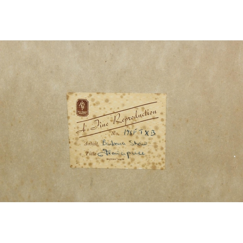 488 - Antique floral print from a painting by Barbara Shaw