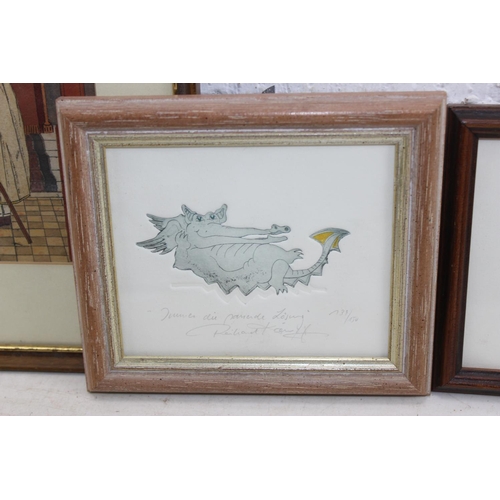 491 - Mixed lot to include limited edition prints and a Pirelli calendar (5)