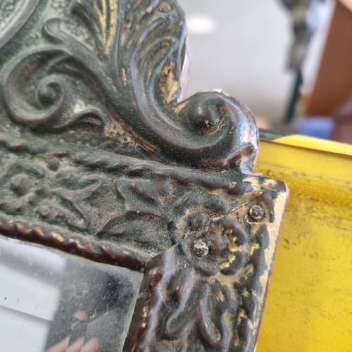 454 - An antique metal framed Dutch 