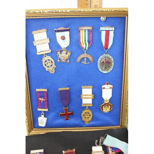 1660A - Large qty of assorted Masonic medals, jewels & various ephemera