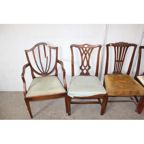 95 - 4 assorted antique chairs, mainly Georgian