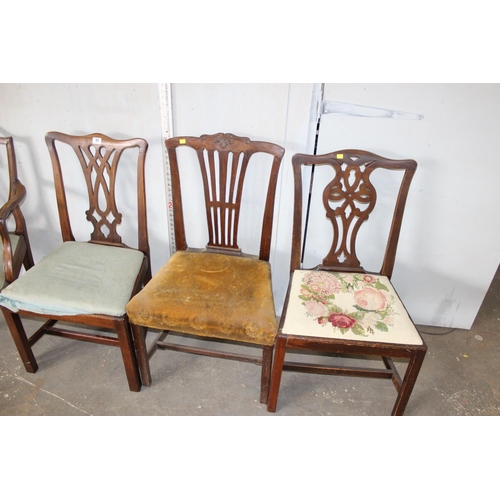 95 - 4 assorted antique chairs, mainly Georgian