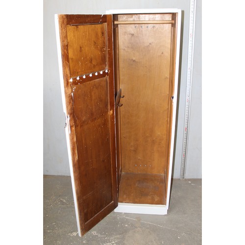 102A - Vintage painted wooden Air Ministry locker or cupboard