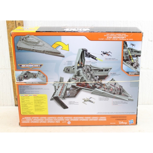 1501 - Star Wars- Boxed Micro machines star destroyer playset