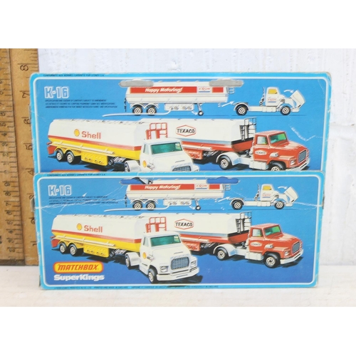 1521 - Matchbox - Two boxed K-16 petrol tankers