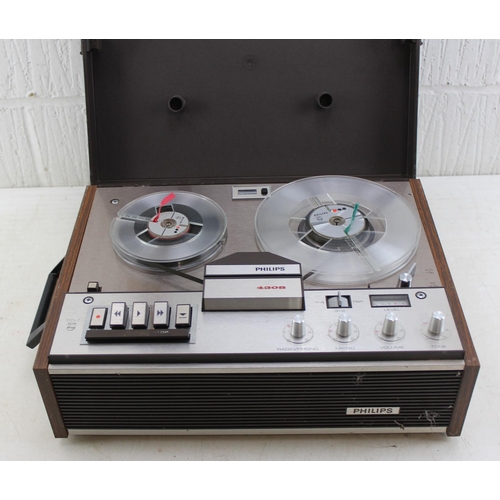 800 - Philips 4 track 4308 reel to reel tape player