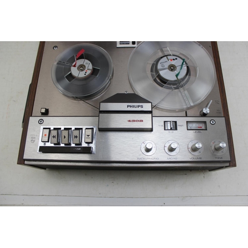 800 - Philips 4 track 4308 reel to reel tape player