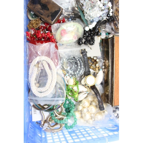 1216 - Large quantity of mixed costume jewellery