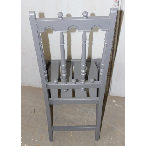 128 - A set of 6 painted Ercol dining chairs