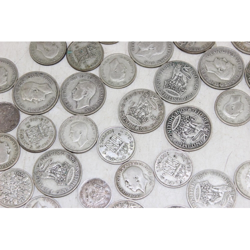 1323 - Qty of mixed UK silver and half silver coinage, approx 211.2g gross