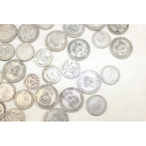 1323 - Qty of mixed UK silver and half silver coinage, approx 211.2g gross