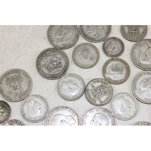 1323 - Qty of mixed UK silver and half silver coinage, approx 211.2g gross