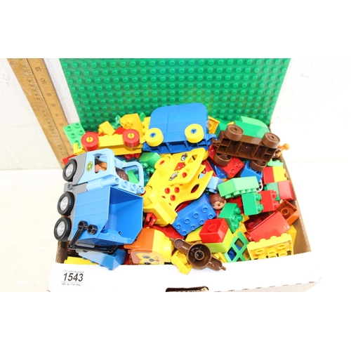 1543 - Qty of assorted Duplo items