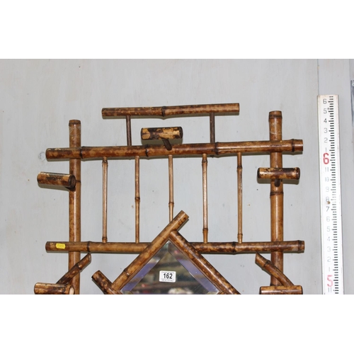 162 - An antique bamboo hallstand, early 20th century