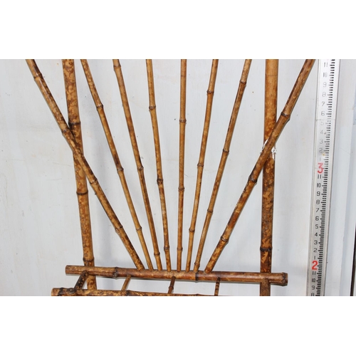 162 - An antique bamboo hallstand, early 20th century