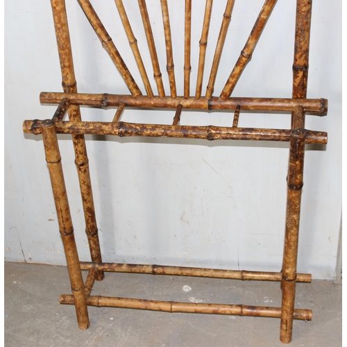 162 - An antique bamboo hallstand, early 20th century