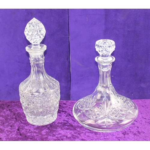 1761 - Qty of large ceramic items to inc Rumtopf and 2 crystal decanters