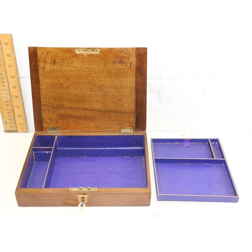 275 - Vintage parquetry inlaid jewellery box