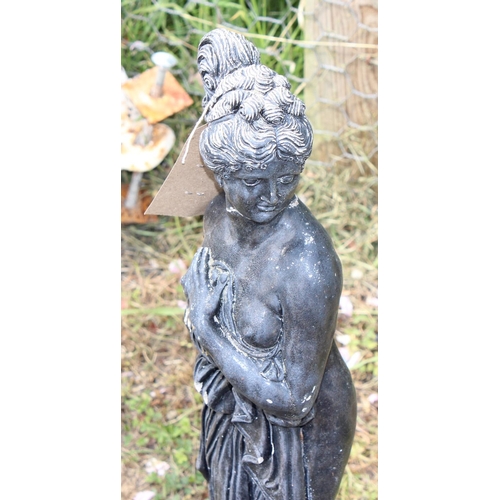 340 - Painted concrete garden statue of Venus