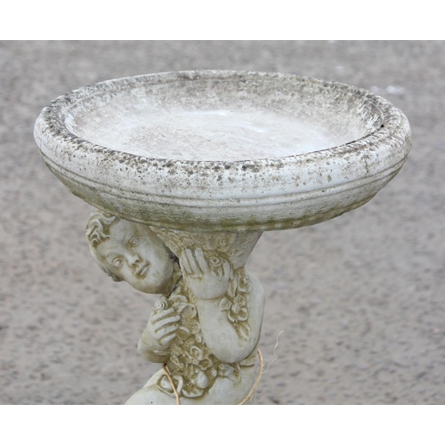 346 - Ornamental concrete birdbath