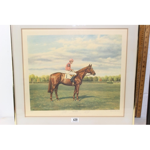 429 - After Richard Stone Reeves, limited edition print of a racehorse 