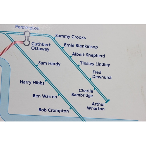 444 - The Football Association 150th Anniversary London Underground Map – footballers names substituted fo... 