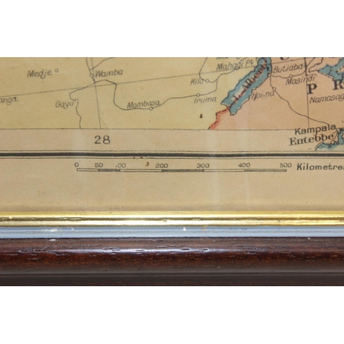 448 - Framed Daily Telegraph WW2 map