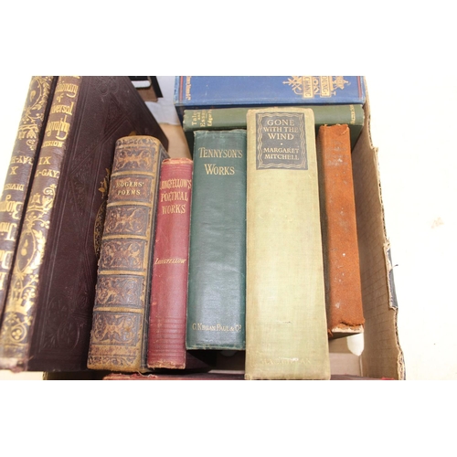 575 - Qty of assorted antique and later books, some leather bound