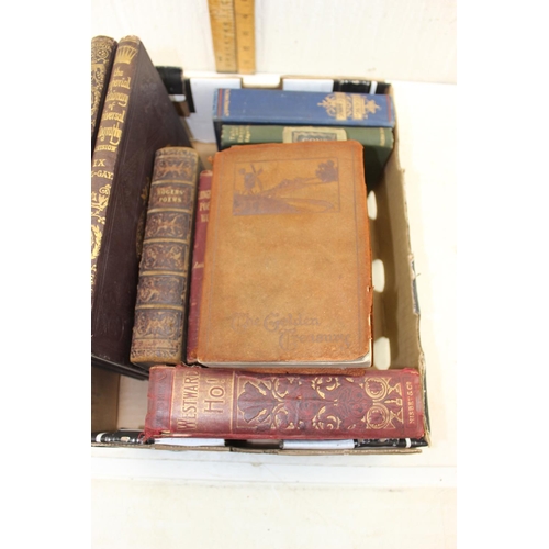 575 - Qty of assorted antique and later books, some leather bound