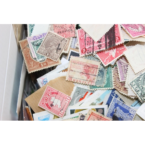 578 - A large qty of assorted antique and later stamps, approx 1.5kg gross