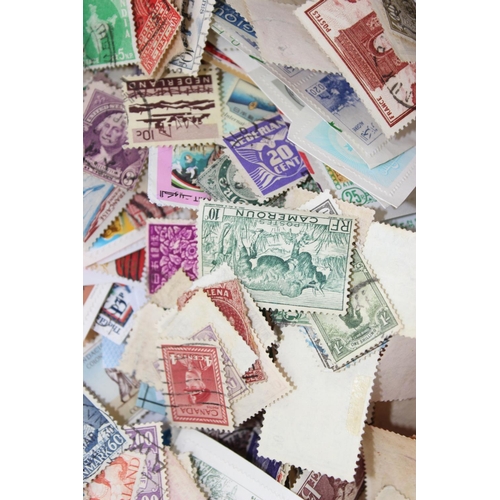 578 - A large qty of assorted antique and later stamps, approx 1.5kg gross