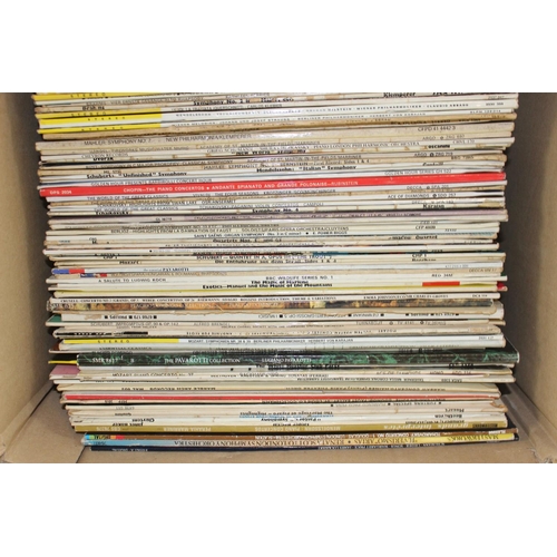 656 - 2 boxes of assorted vinyl records, mainly LPs